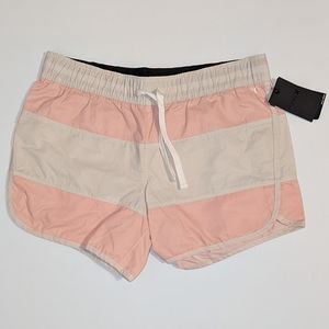 NWT Hurley Board Shorts! Pink and Cream Striped Size Medium